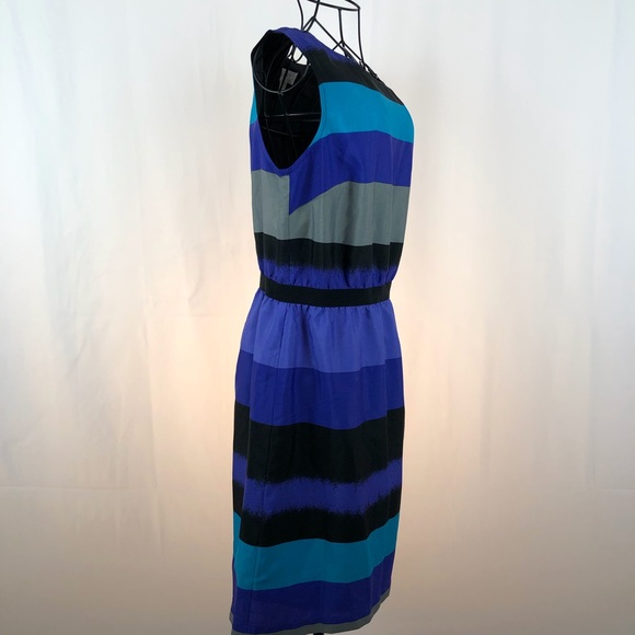Loft multicolor striped dress SP & M - Picture 2 of 6
